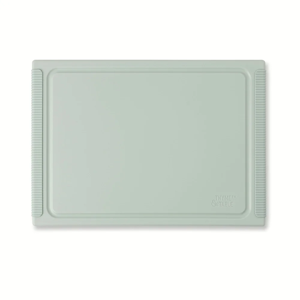 لوح تقطيع بولي متين غير قابل للانزلاق مستطيل 10 بوصة × 14 بوصة عصير سهل التنظيف على الوجهين للمطبخ ضروري #2