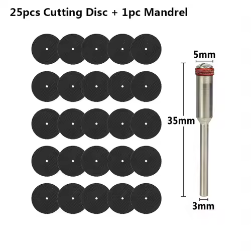 CMCP 32mm Abrasive Cutting Disc With Mandrels Grinding Wheels For Dremel Accesories Metal Cutting Rotary Tool Saw Blade - Image 7