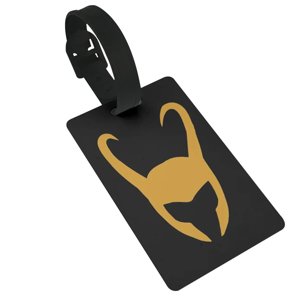 

Loki Logo Luggage Tags Suitcase Accessories Travel PVC Cute Baggage Boarding Tag Portable Label Holder ID Name Address