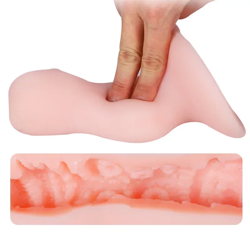 New Wearable Masturbation Cup Real Vagina for Man Penis Massage Male Masturbator Oral Sex Doll Outdoor Wear Sex Toys for Man Gay