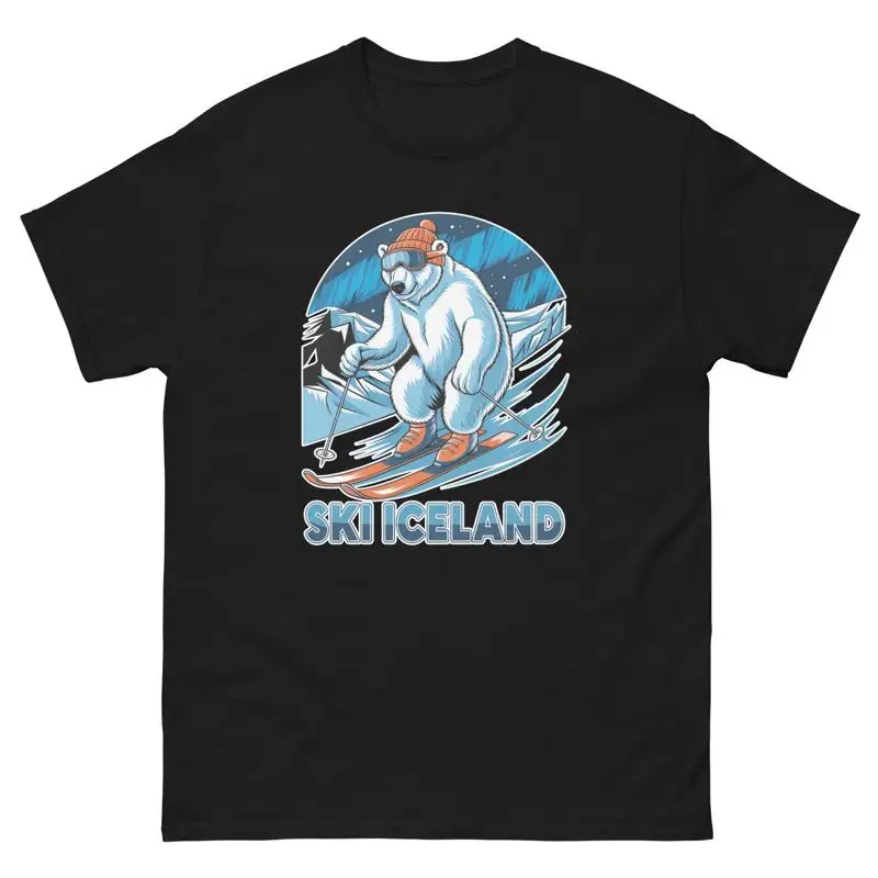 

Ski Iceland Polar Bear Cute Animal Skiing T Shirt