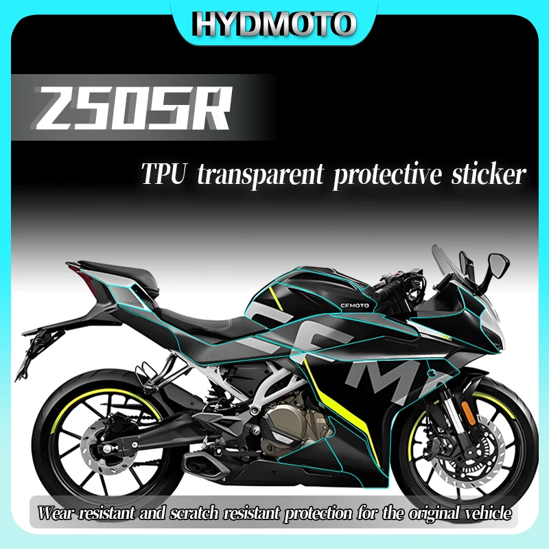 For CFMOTO 250SR 2022 Invisible Car Clothing Film Body Protection Stickers Fuel Tank Waterproof Modified Motorcycle Accessories