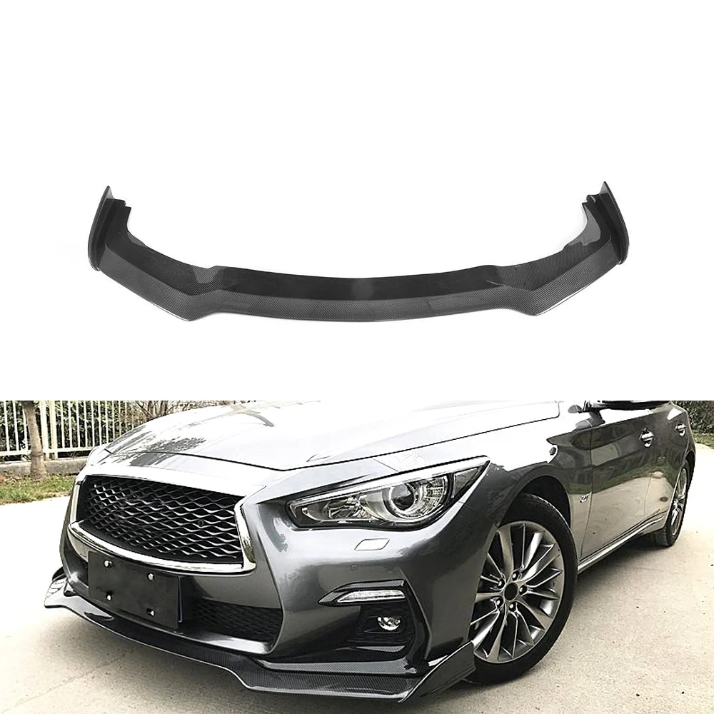 

Карбоновый спойлер-накладка на передний бампер для Infiniti Q50 Sport 2018+ (ATV&UTV)