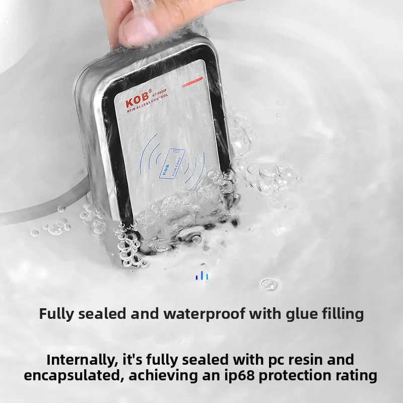 KOB Outdoor ID/IC Card Swiping Metal Waterproof Access Control System Outdoor Host WG26 Access Control Reader Head