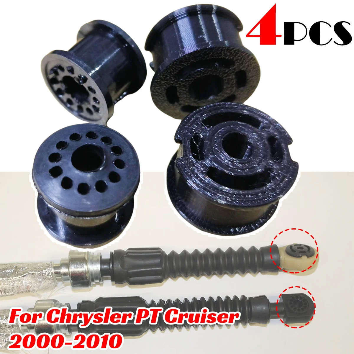 

4pc Manual 5SP For Chrysler PT Cruiser 2000-10 Smooth Shifting Upgrade Shift Cable Bushing Gear Selector Linkage Grommet Replace