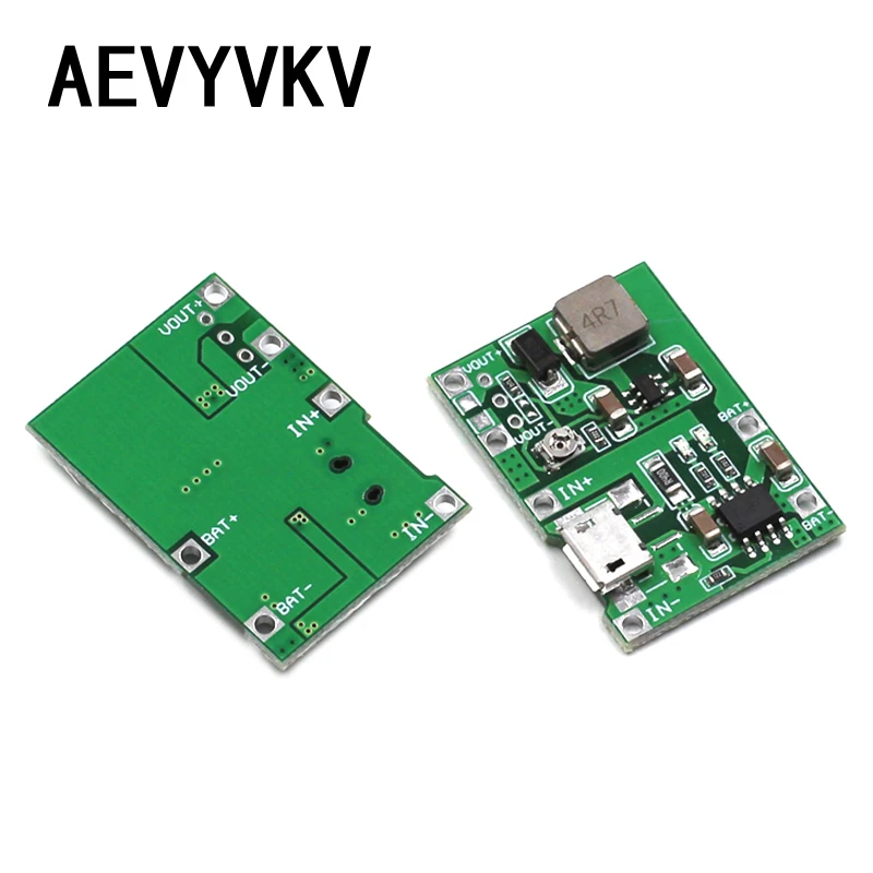 3.7V 9V 5V 2A Adjustable Step Up 18650 Lithium Battery Charging Discharge Integrated Module