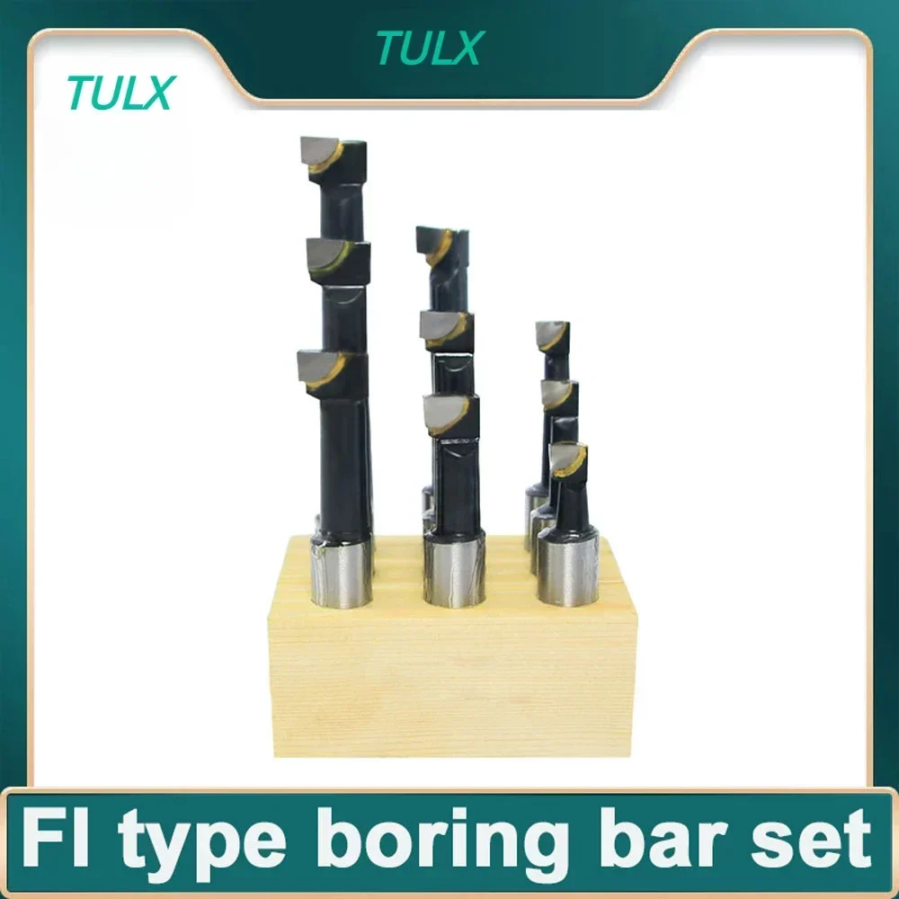 TULX Boring Bar Set Tungsten Carbide Bar Boring Head MT2 MT3 MT4 R8 BT NT Boring Bar Set Device F1