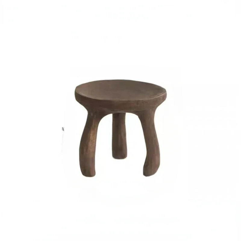 

Japan Style Solid Wood Side Table for Living Room Art Decor Retro Wooden Tray Furniture Low Tripod Stool Coffee Table