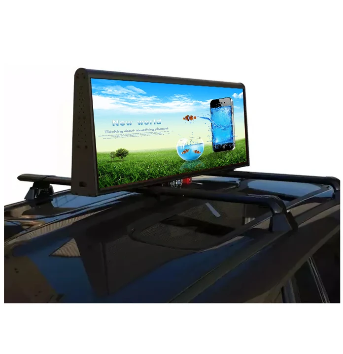 Открытый водонепроницаемый P4 P3 P2.5 высокой яркости на крыше автомобиля светодиодный рекламный экран для такси