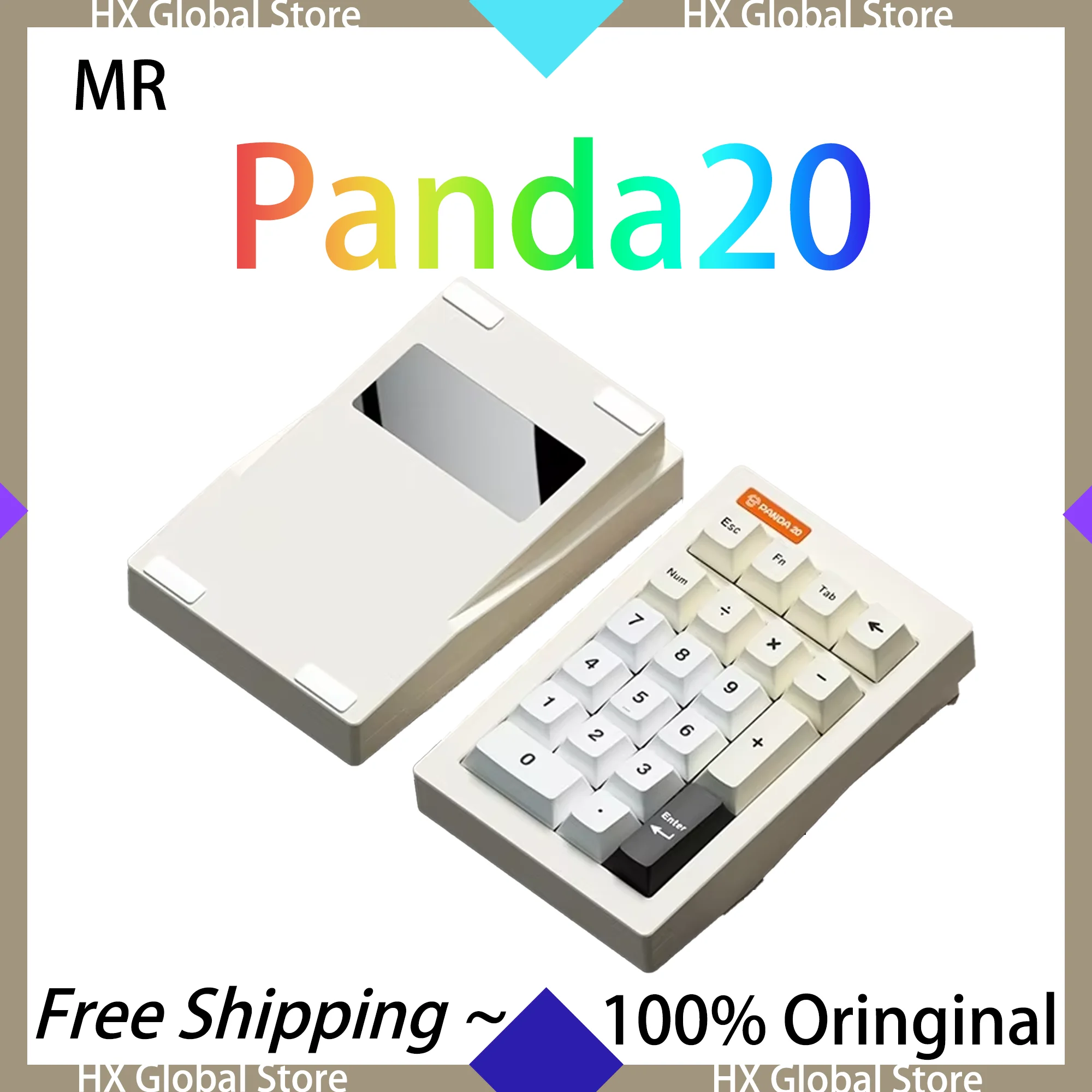 

MR Panda20 Num Keypad CNC Wireless BT 2.4G Aluminum Support QMK VIA DIY Switch Customized RGB Hot Swappable Mini Number Keyboard