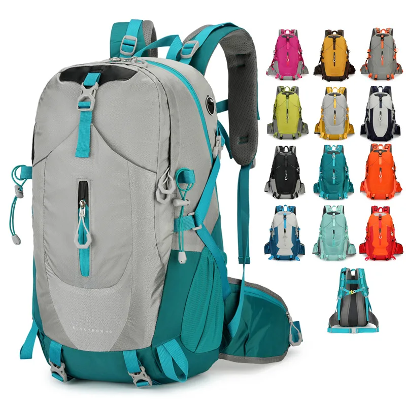 

Nylon lightweight, large-capacity hiking backpack for outdoor activities, off-road, multi-functional, water-resistant backpack