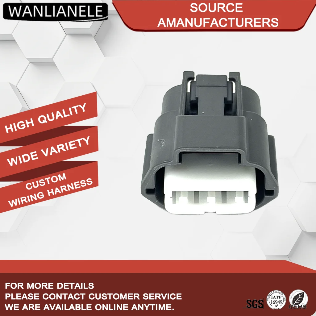 50 Sets 3 Pin Sealed Waterproof Female Automotive Electrical Plug Auto Connector Car Connector 6189-0779 E03FGY-RS