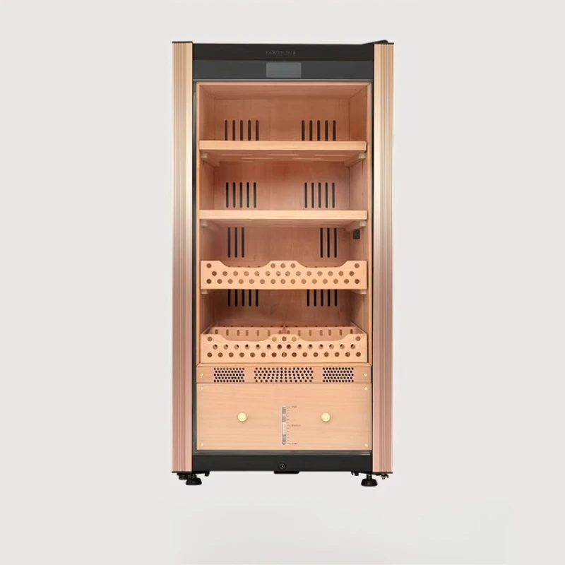 Smart cigar cabinet Cedar wood compressor Home large cigar cabinet