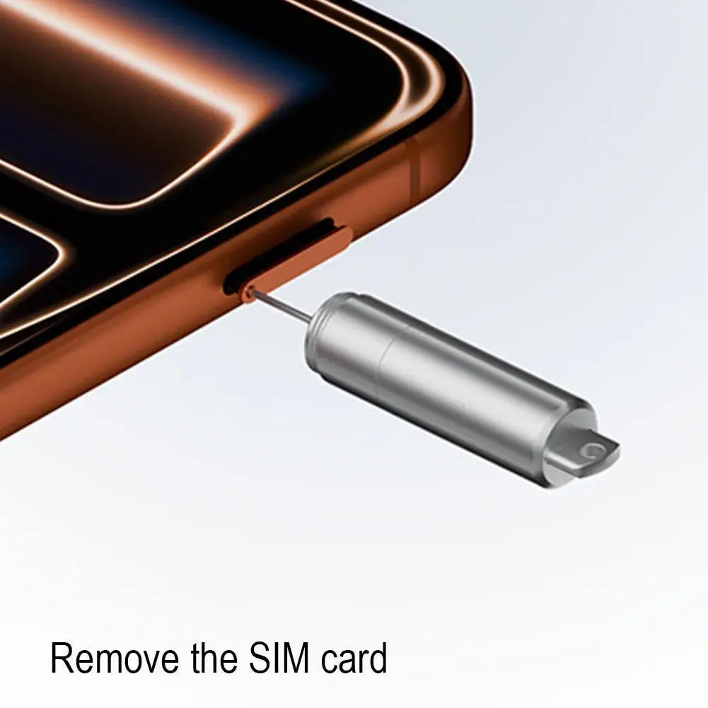 เครื่องมือถอดถาดซิมการ์ด 2 in 1 แบบพกพา พวงกุญแจขนาดเล็ก พร้อมเข็มดันถาดซิมอเนกประสงค์ แปรงทำความสะอาดหูฟัง สำหรับโทรศัพท์มือถือ