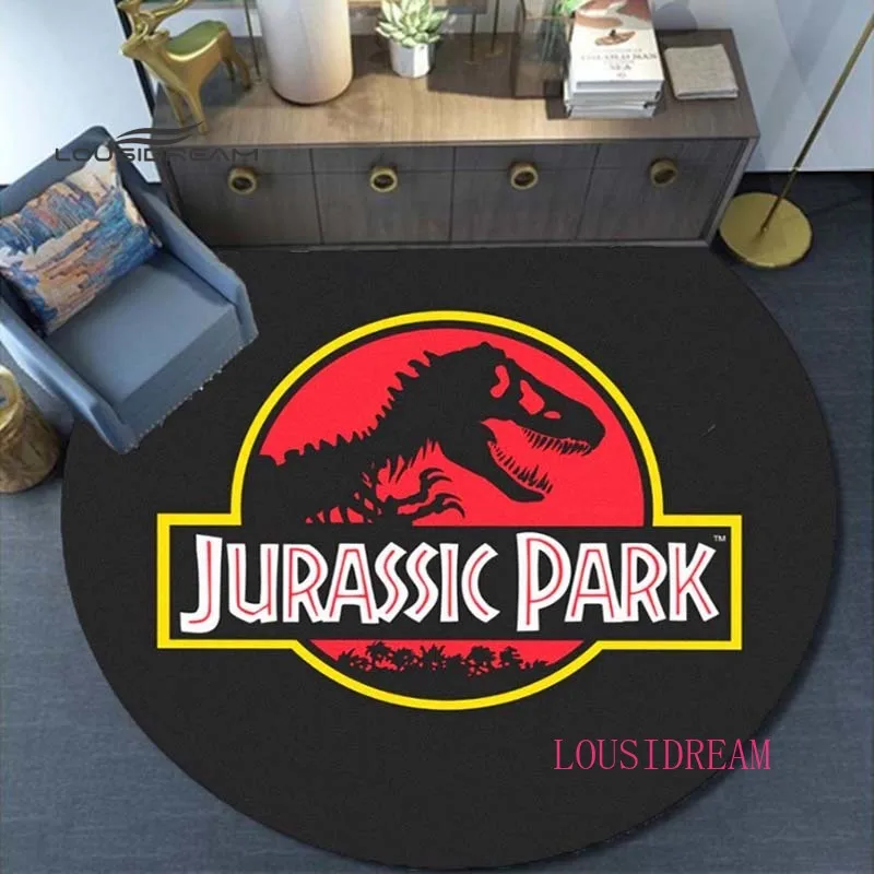 

Jurassic Park rugs living room Decorative Round Carpet Soft Fashion Area Rugs Bedroom Anti-slip Floor Mat Dinosaur Carpet