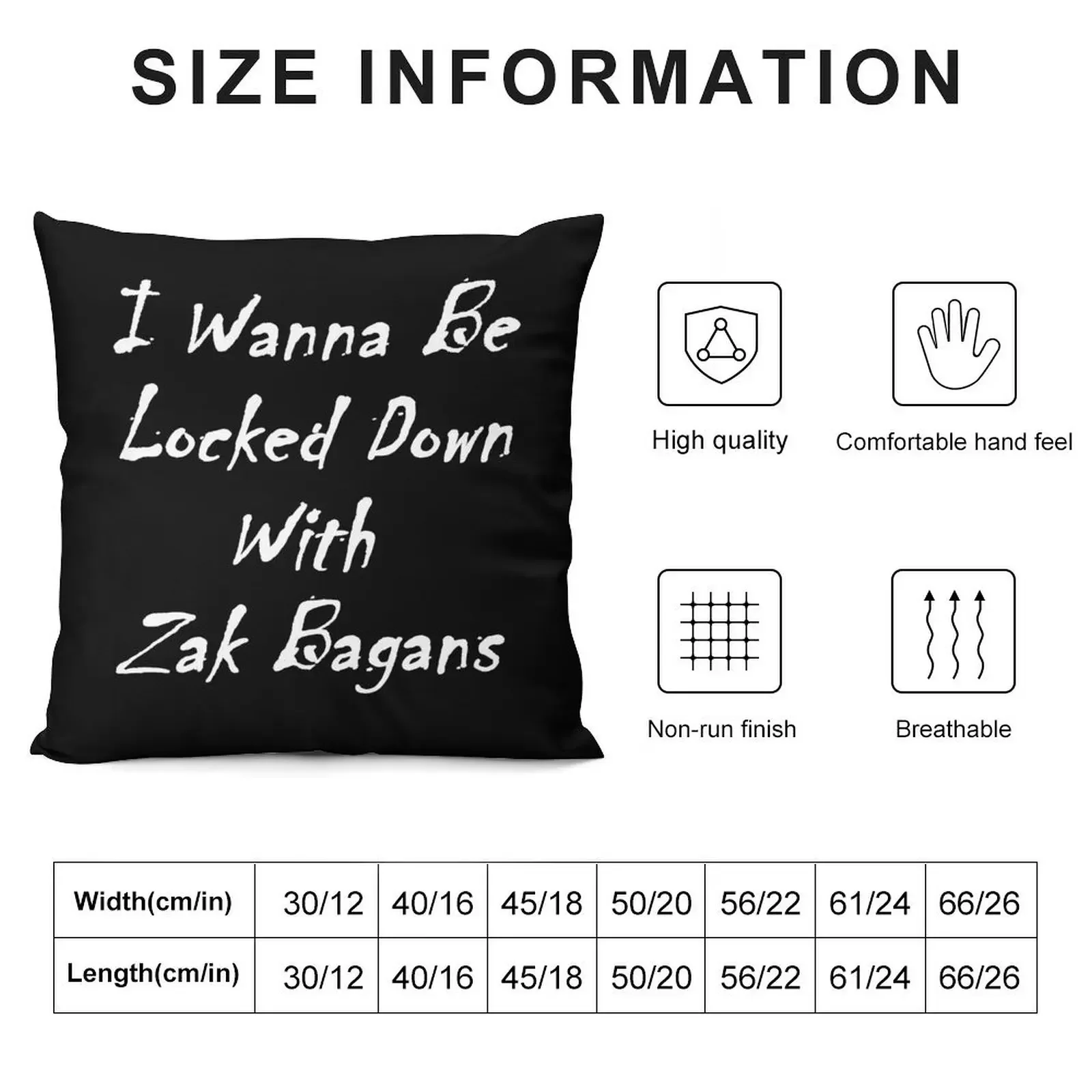 I Wanna Be Locked Down With Zak Bagans Throw Pillow Cushion Cover Set autumn decoration Cushion Covers For Living Room pillow