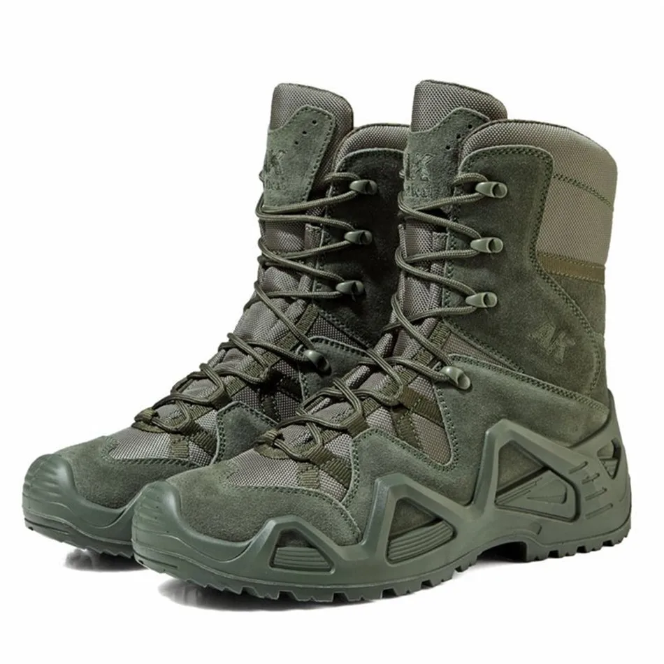 Waterproof Hiking Shoes Men\'s Ultralight Combat Military Boots High-top Outdoor Shoes Training Tactical Boots Desert Boots