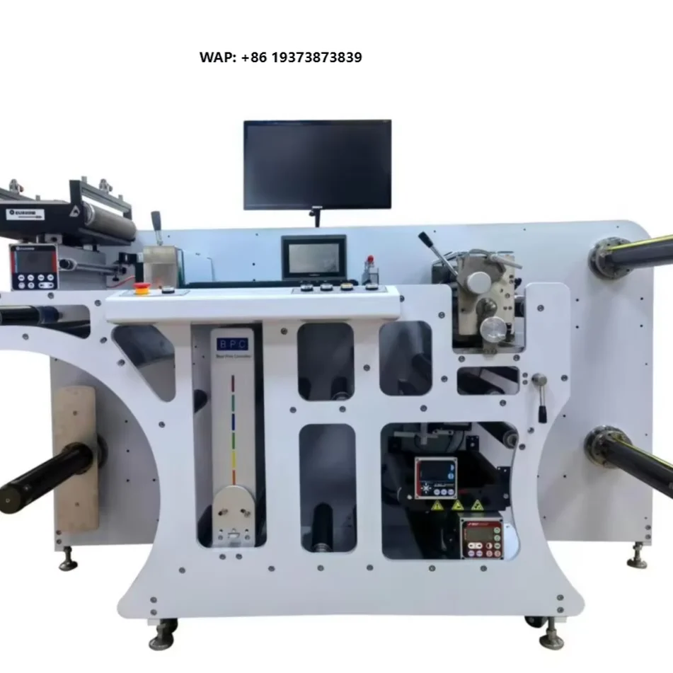 HJJB-450 450mm Automatic Label Inspection Slitting Rewinding Machine 0.08mm Precision Sticker Adhesive Label Detection Rewinder
