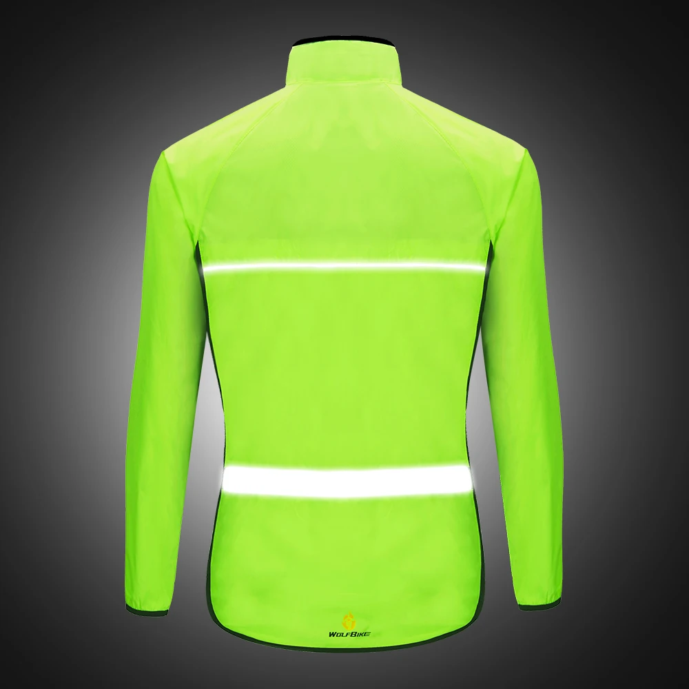 WOLFBIKE سترة ركوب الدراجات الربيع الرجال سترة واقية طارد المياه عاكسة الدراجة الجبلية طويلة الأكمام معطف الزجاج الأمامي دراجة الملابس #4