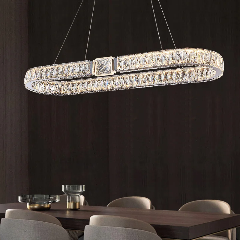 

Modern Luxury Led Crystal Chandeliers Home Villa Lighting Living Dining Room Decoration Ceiling Pendant Lights Indoor Fixtures