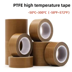 PTFE High Temperature Resistance Tape  300° C  Heat Insulation Adhesive Sealing Machine Self-adhesive Waterproof Tapes Roll