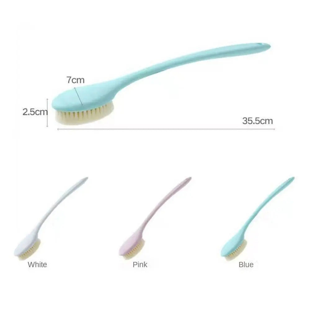 Creative Long Handle Bath Brush Massager Back Rubbing Shower Brush Cleaning Tools Soft Shower Tools