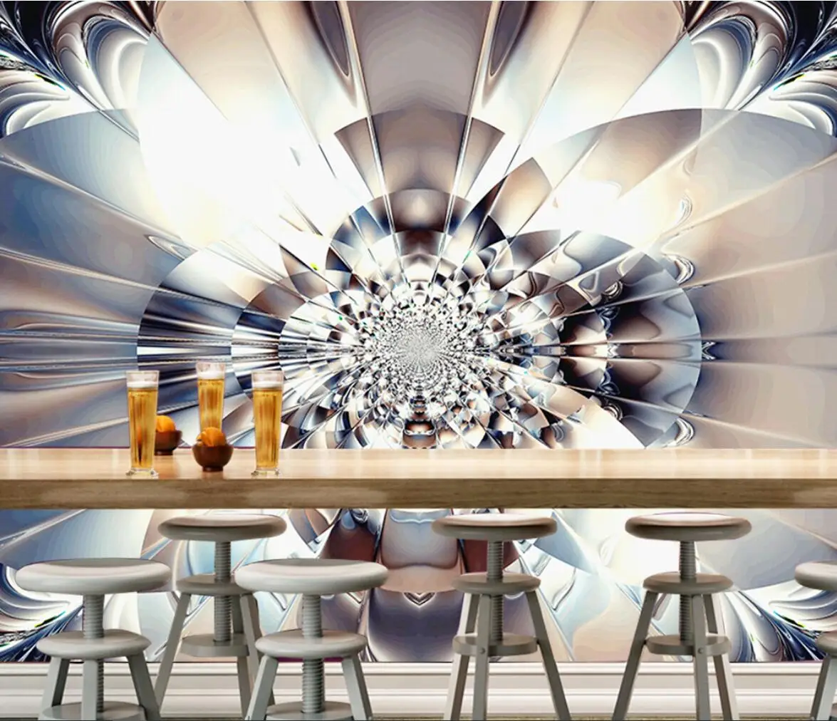 

Mural Wallpaper Modern Photo Wall Painting silver diamond photo wallpapers KTV bar decoration background wall papers Home Decor