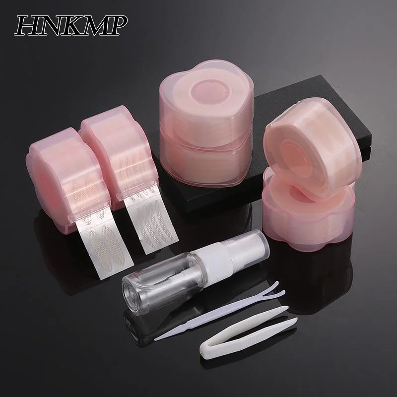 360개/롤 스킨톤 투명 테이프 더블 스티커 눈 화장 용품 눈꺼풀 리프터 스트립 자국 없는 테이프 접착제