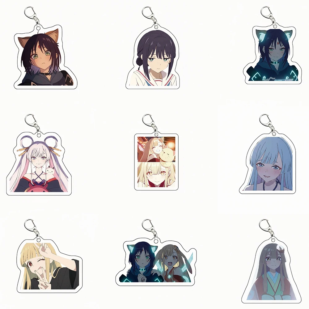 Portachiavi in Acrilico Anime Kaguya Sakayori Iroha Runami Yachiyo Noi Komazawa Mami Isayama, Ciondolo per Zaino, Regalo per Festival