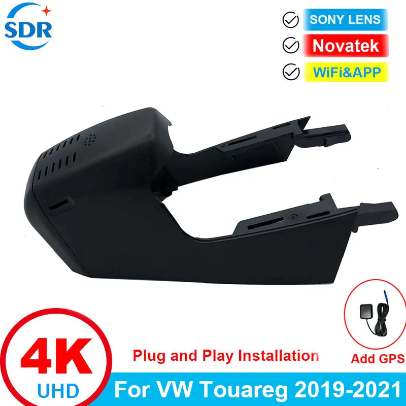 

4K HD Plug and play Wifi Car DVR For Volkswagen Touareg 2019 2020 2021 2022 Video Recorder OEM Dash Camera With GPS&APP Watch