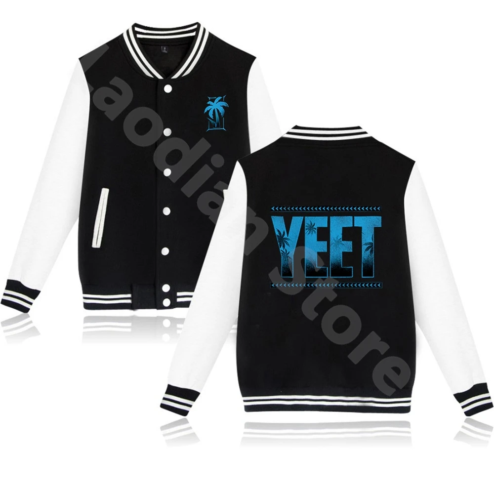 Jey Uso Yeet Baseball Jacket Fashion Women Clothing Harajuku Men Baseball Uniform Hip Hop Long Sleeve Casual Vintage Jackets