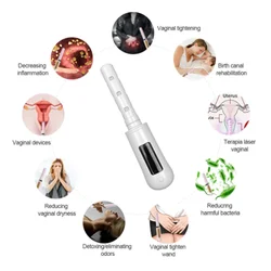 Red Blue Led Light Laser Therapy Wand Vaginal Tightening Rejuvenation Machine Portable Home Use Women Intimate Health Care