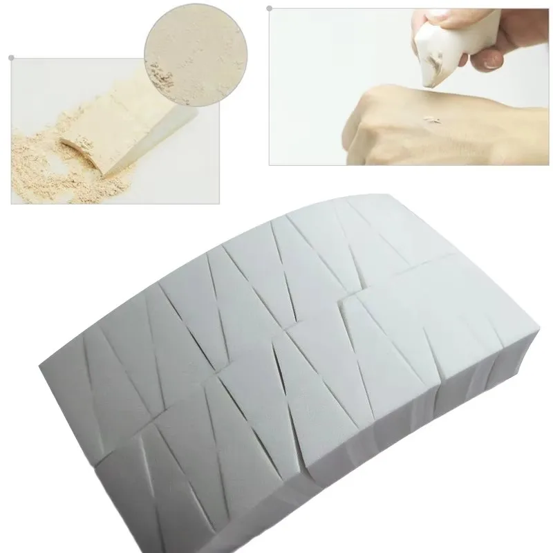 1/12/24/48 ชิ้นสามเหลี่ยมนุ่มแต่งหน้าฟองน้ํา Foundation คอนซีลเลอร์ครีมแป้งผสม Smearing Puff เครื่องสําอางค์เครื่องมือ