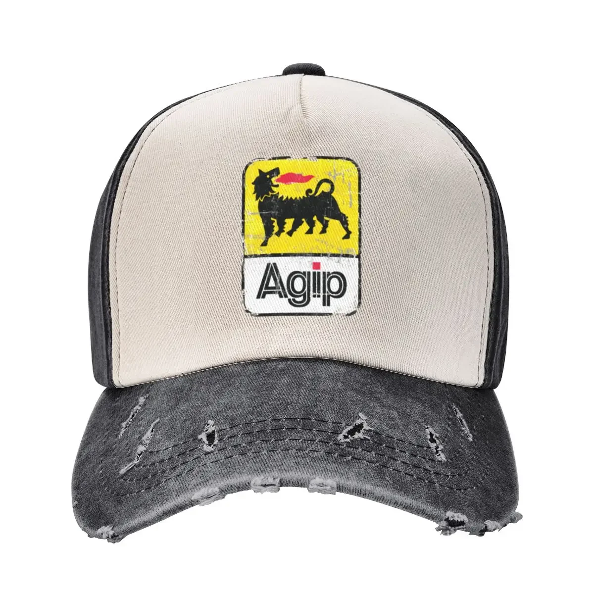 AGIP Lubricants Logo 1968 – 1998 Distressed version Classic Baseball Cap Brand Man cap Christmas Hat Designer Hat Female Men's