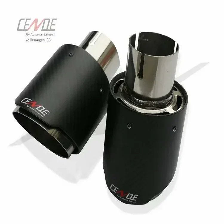 

China High quality carbon fiber single exhaust tip for PASSAT CC