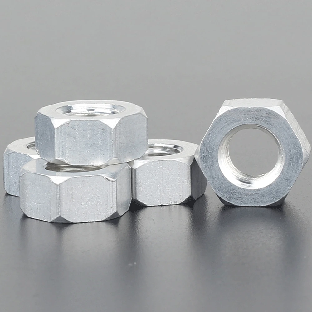 M2 M3 M4 M5 M6 M8 M10 M12 M16 M20 M22 M24 6061 Aluminium Legierung Hex Mutter Aluminium Schraube Kappe mutter – Detail 4