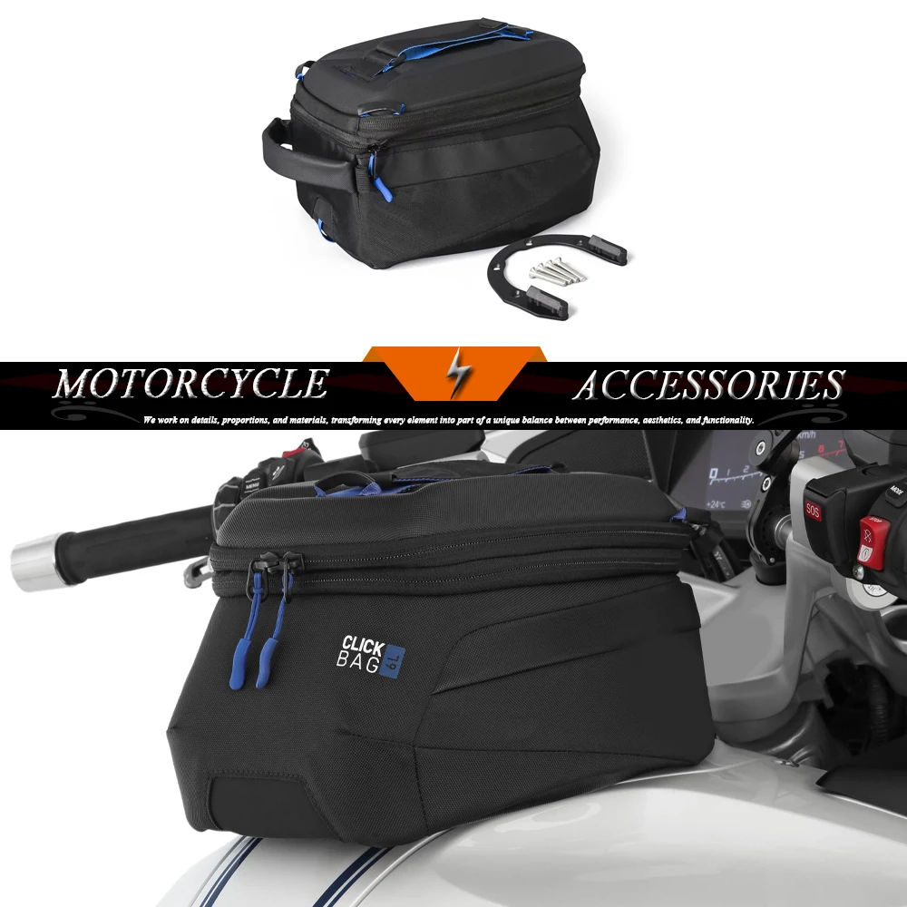 Motorcycle Accessories R1300 RT R 1300 RT R1300RT Black Luggage Storage Bags 6L~8L For BMW R1300RT 2025 2026 Tank Bag