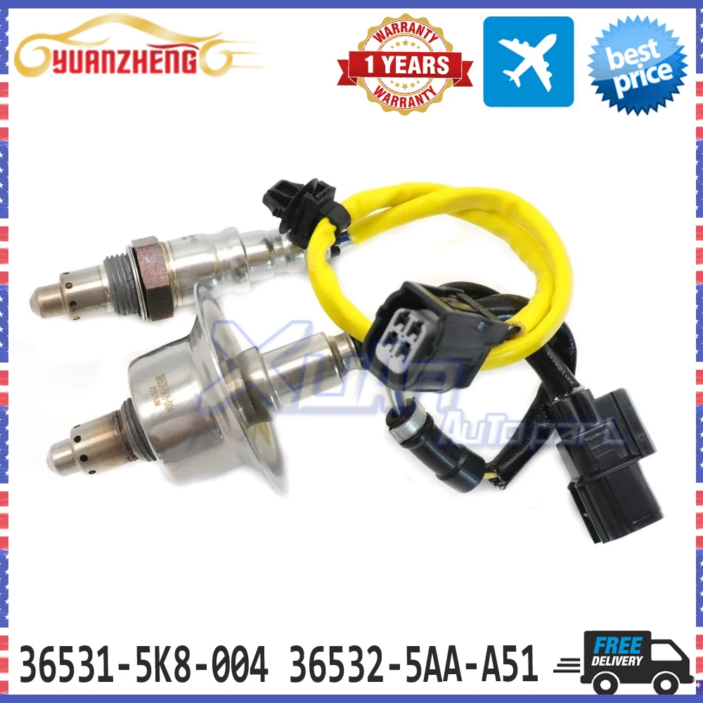 2X Upstream Downstream Air Fuel Ratio Lambda O2 Oxygen Sensor 36531-5K8-004 36532-5AA-A51 For Honda CR-V Civic 1.5L Turbo 16-20