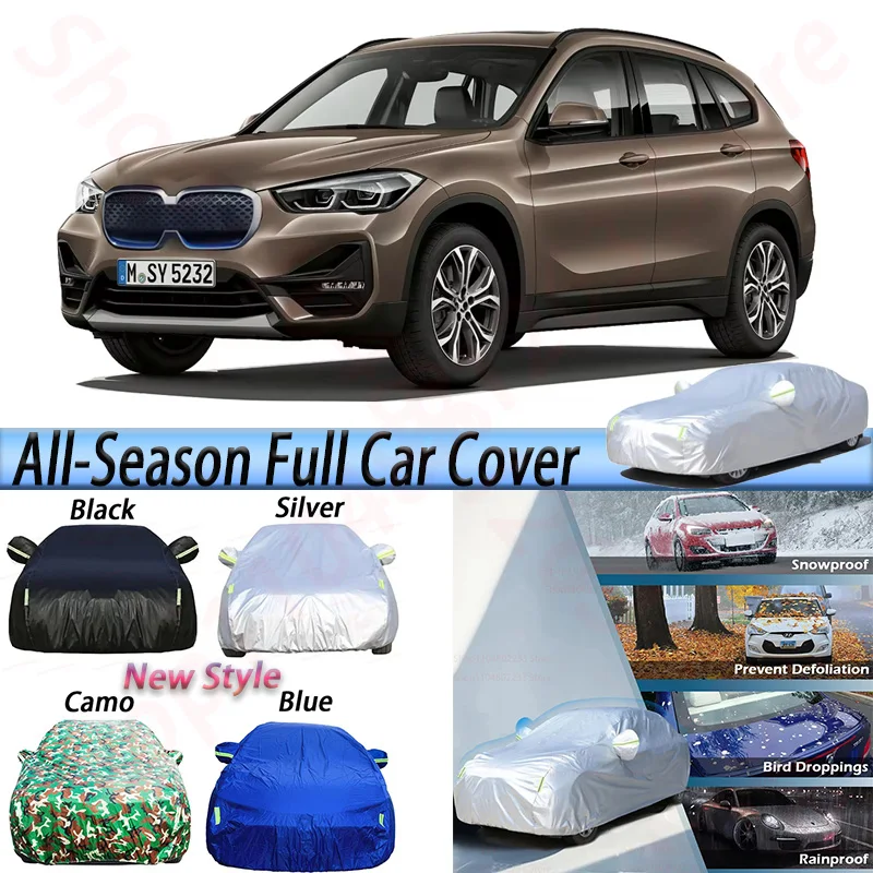 

Waterproof All-season Car Cover Outdoor Sun Shade Anti UV Rain Snow Wind Resistant Cover Camouflage For BMW IX1 2022-2025