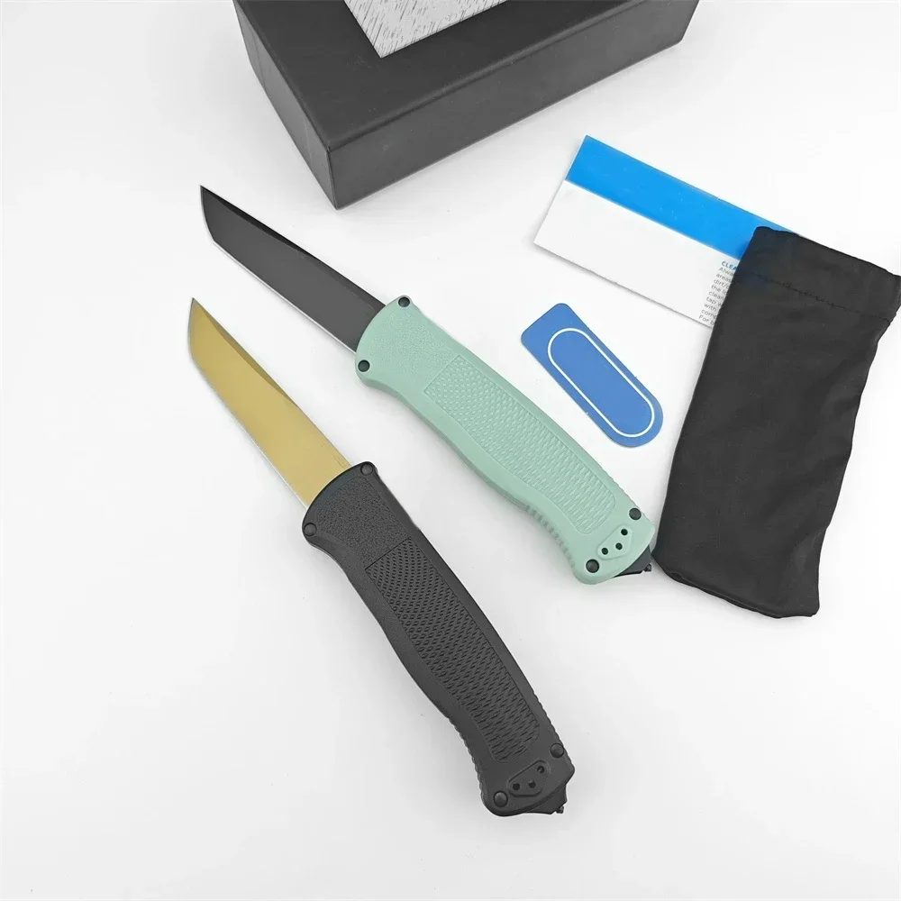 BM 5370 Pocket Knife D2 Blade Nylon Fiber Handle Camping Knife Military Carry Tool Tactical Emergency Rescue Knife