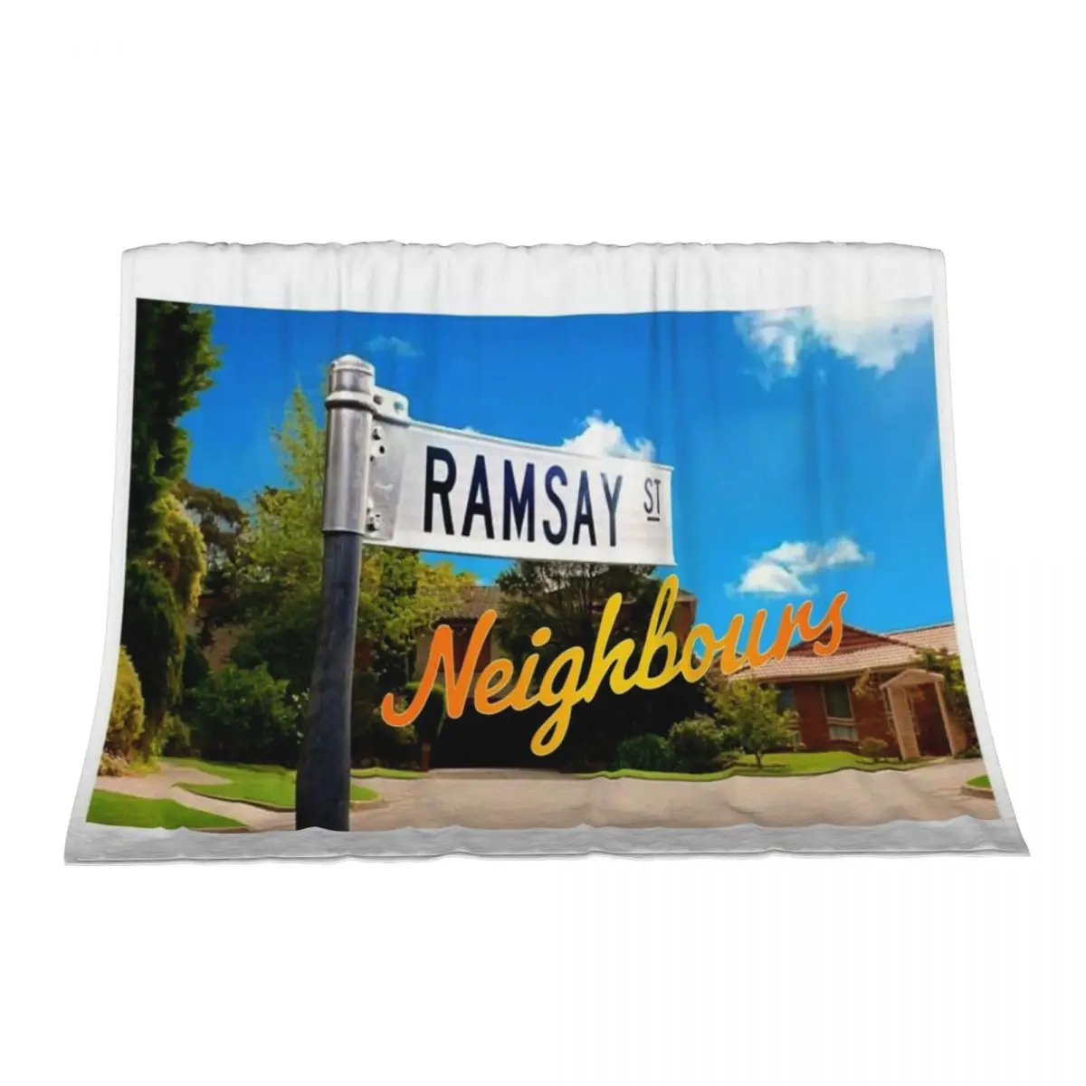 

Ramsay Street Neighbours Throw Blanket Flannel Fabric For Sofa Thin Plush Summer Blankets