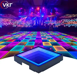 LED Dance Floor Tile Stage Effect LightsRGB Full Color 3D Mirror Floor Light Up for DJ Disco Club Wedding Party Stage Panels