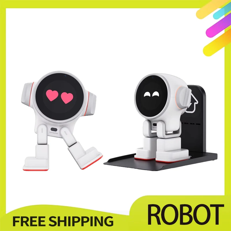 AI Rux Smart Robot Emotional Interaction Companion Pet Robot Desktop Decoretion Kawaii Pet For Children Christmas Present Custom