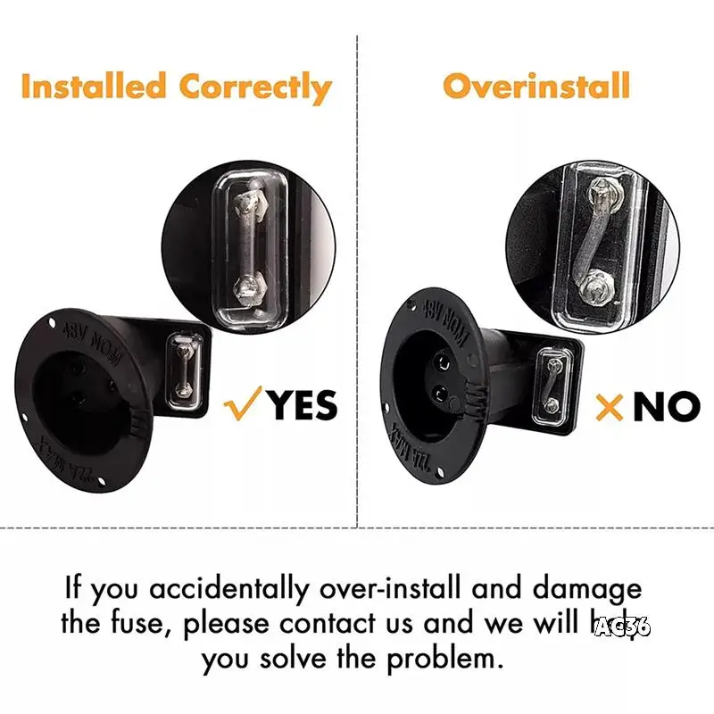 

Гнездо зарядного устройства постоянного тока Гнездо зарядного устройства и предохранитель в сборе для клубного автомобиля DS Golf Cart 1995-Up