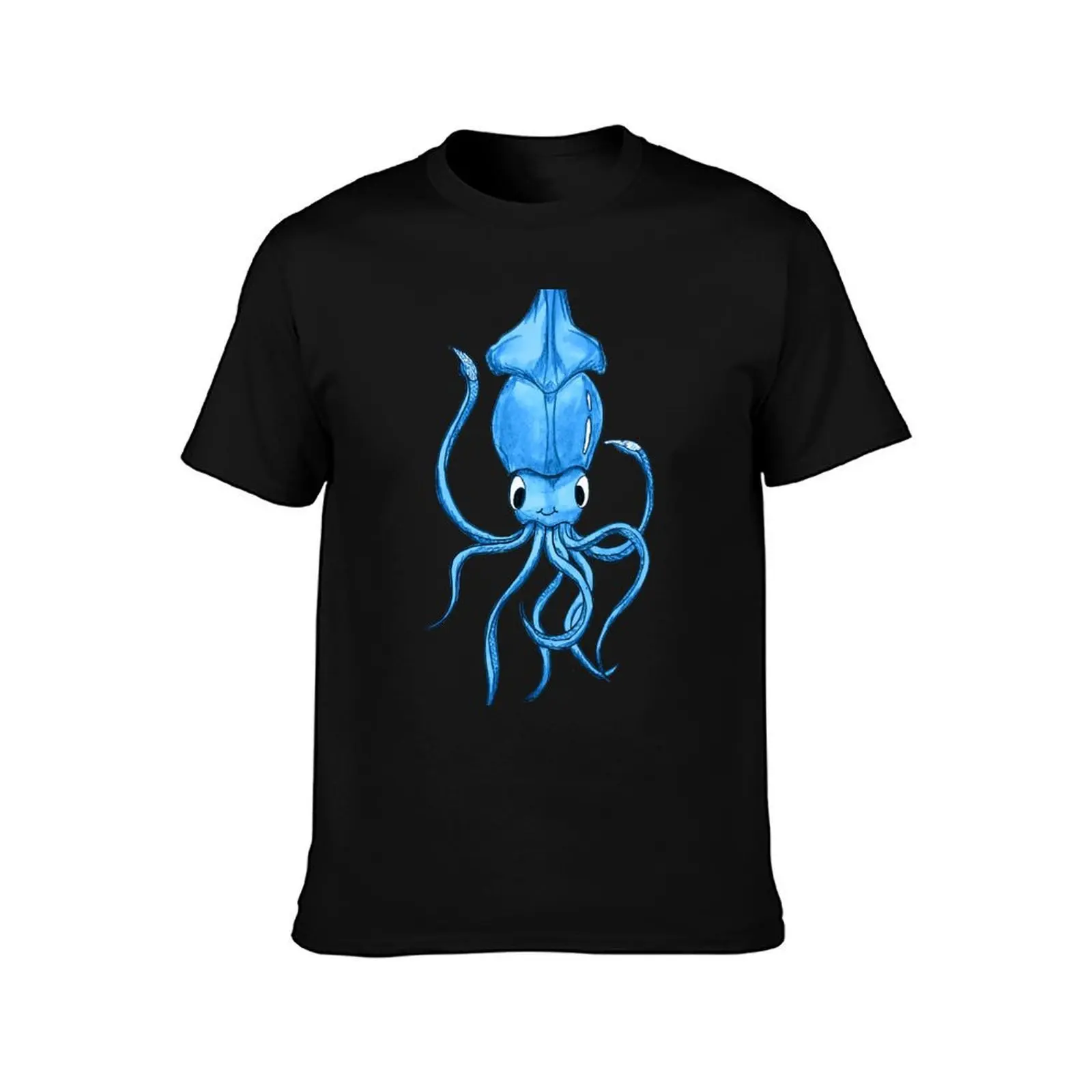 Cute squid, colored sea creatures T-Shirt Industrial Work Tee Shirt T-Shirt