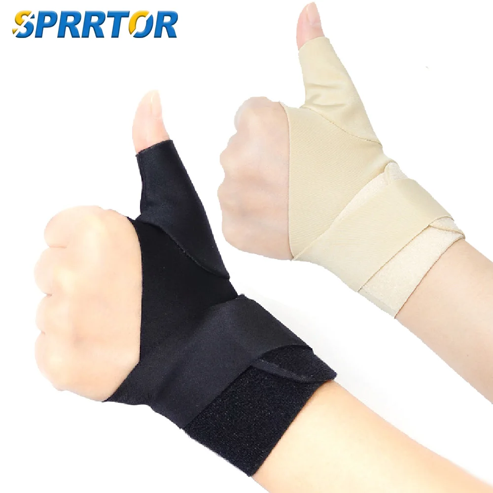 1PCS Adjustable Compression Carpal Tunnel Wrist Brace with Thumb Stabilizer, Wrist Support Wrap for Typing, Work, Sports & Night