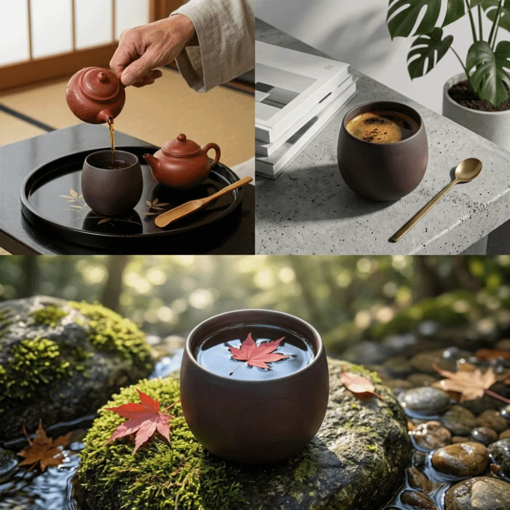 Anti-scald Wooden Water Cup Big Belly Rounded Heat Insulation Tea Cup Smooth Wood Grain Handhold Cup Cafe Bar