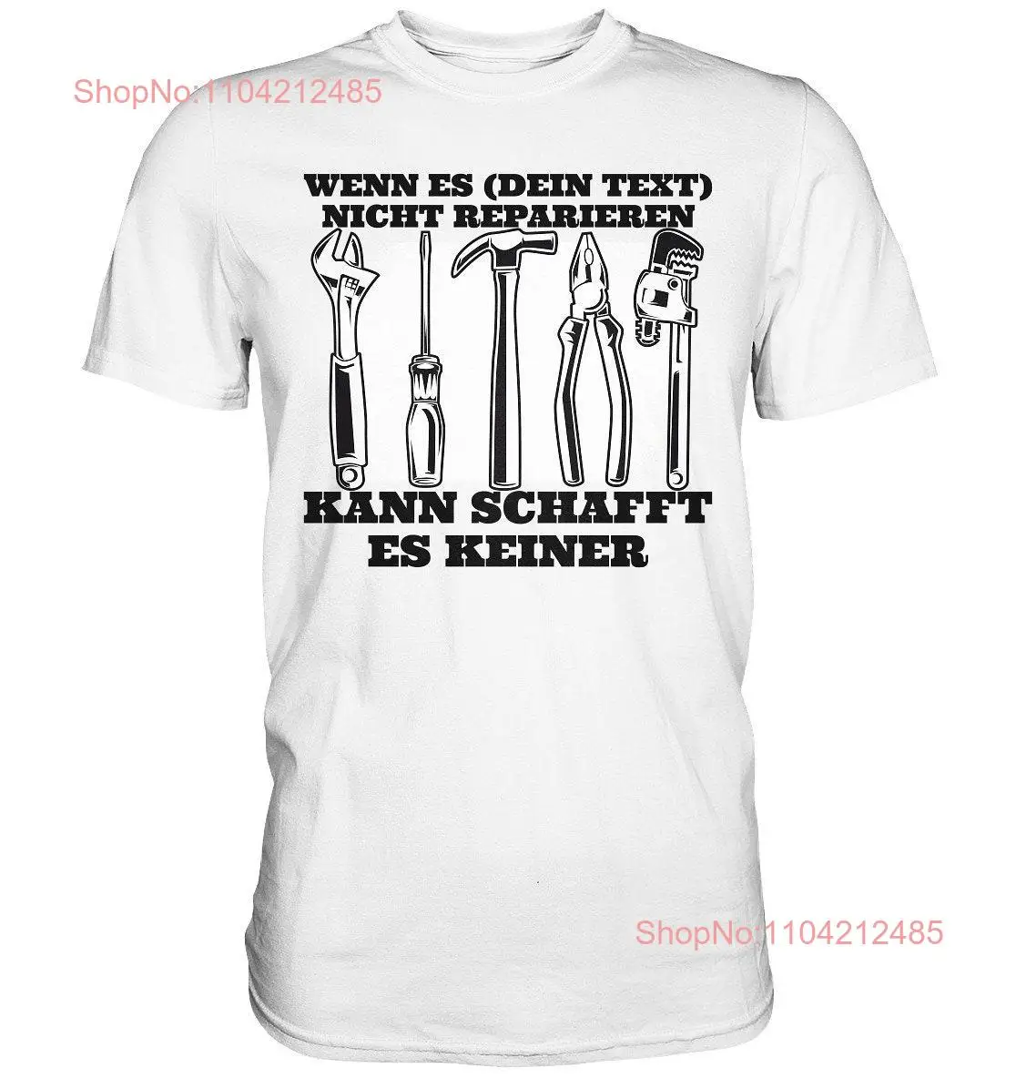 T Shirt If It Name Personalized Can't Fix Handyman Men's Tools Family Member long or short sleeves