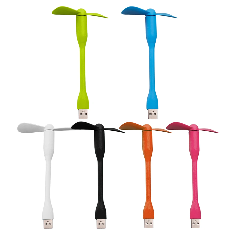 1pc Creative Flexible Mini Fan Travel Cooling Ventilator 360 Degree Bending Mobile Phone USB Gadgets Fans
