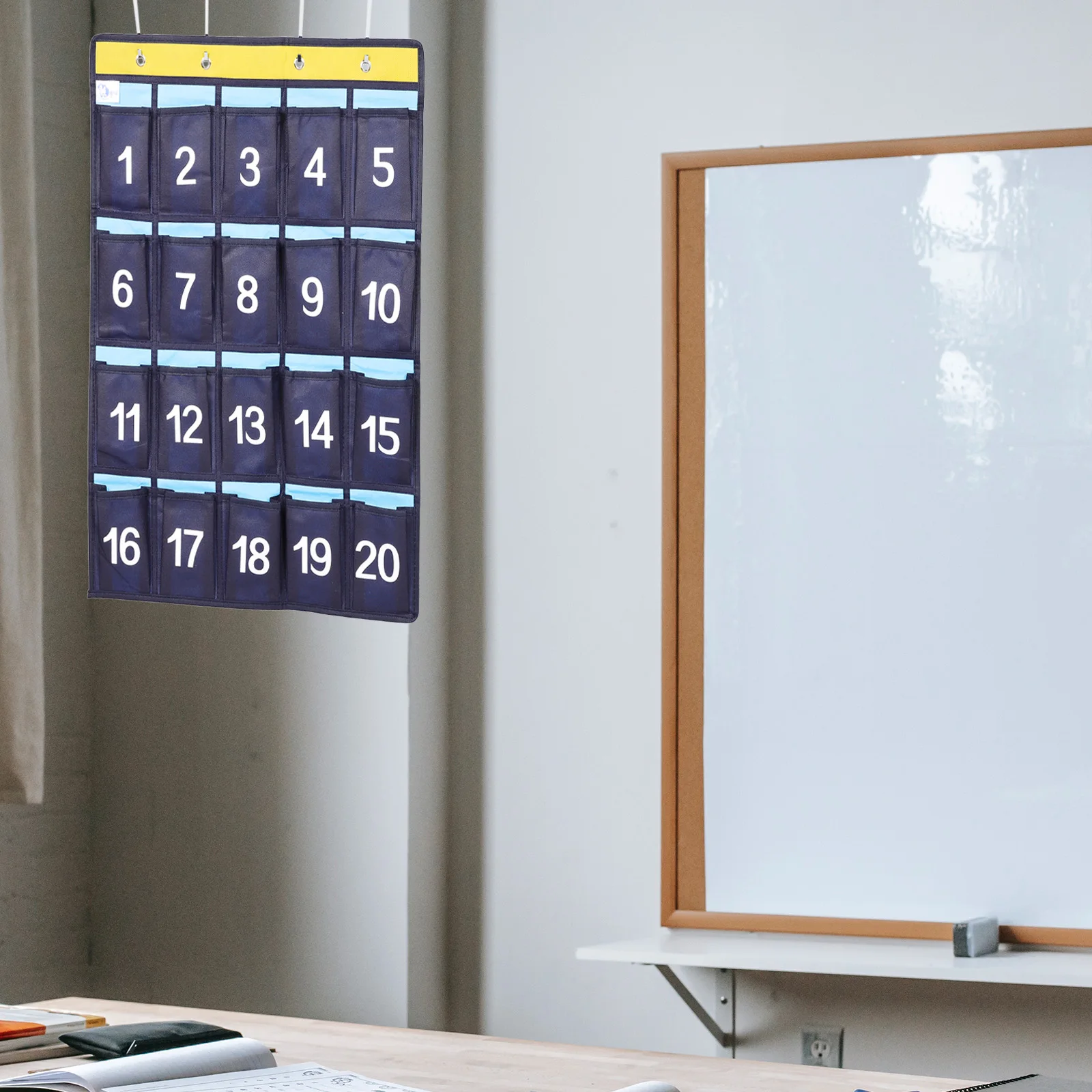 

Storage Bag Cell Phone Organizer Classroom Bracket Chart Holder Pocket Calculator Non-woven Fabric Work